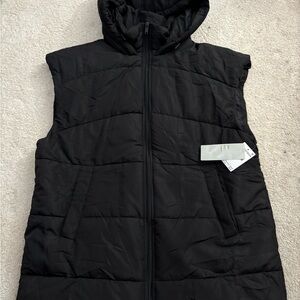 Zella Black Quilted Vest